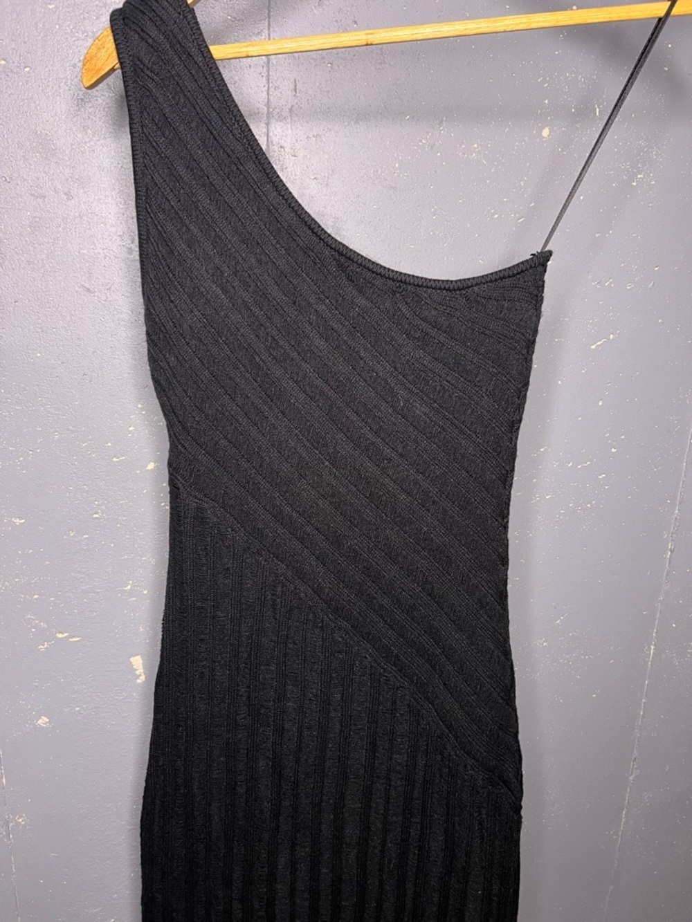 JLUXLABEL BLACK FRINGE KNIT MAXI DRESS MEDIUM - Picture 4 of 11